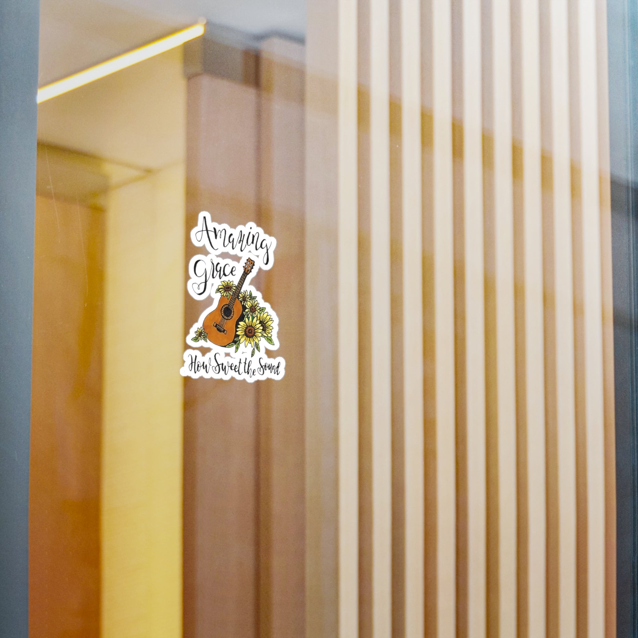 Amazing Grace Guitar Sticker