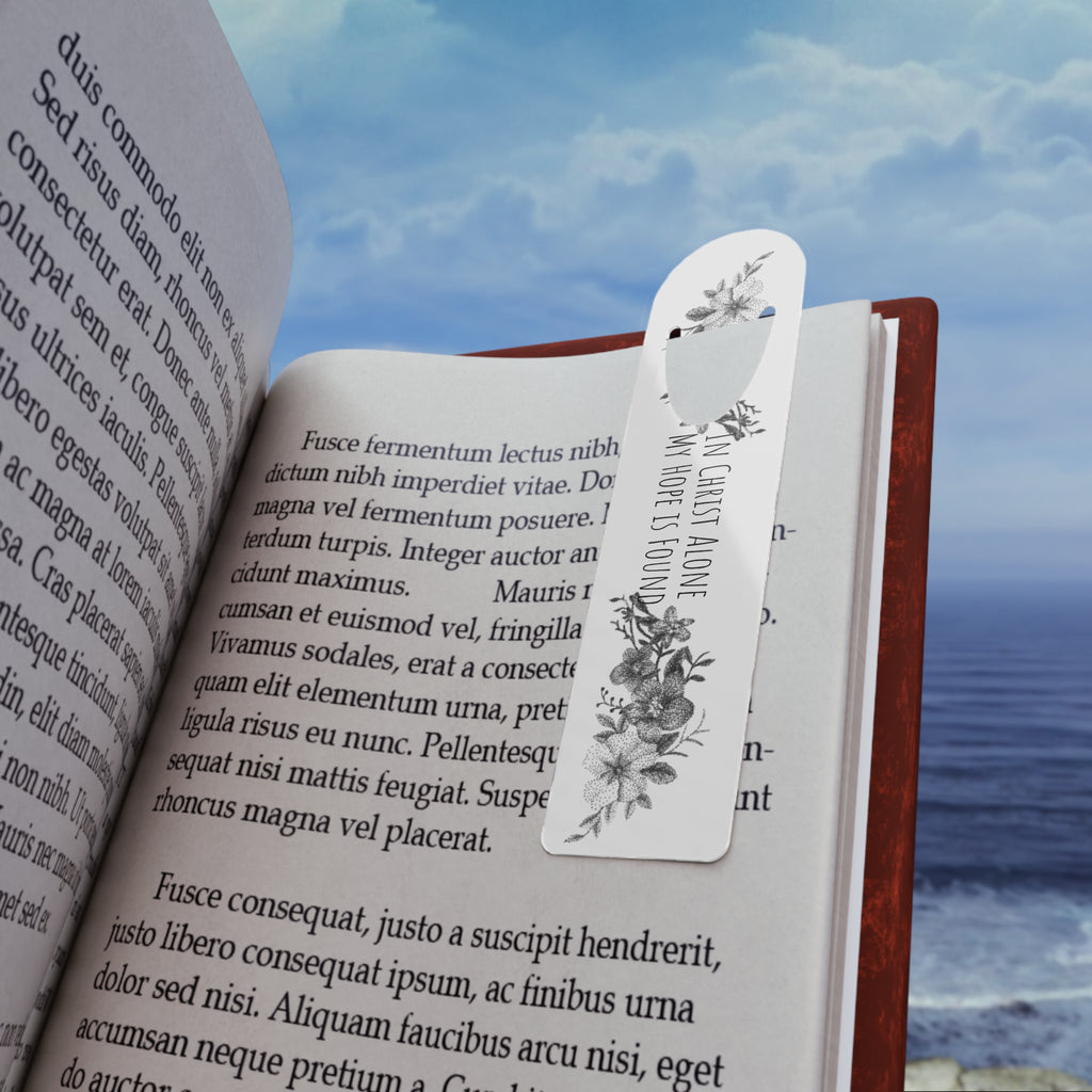 In Christ Alone Metal Corner Bookmark