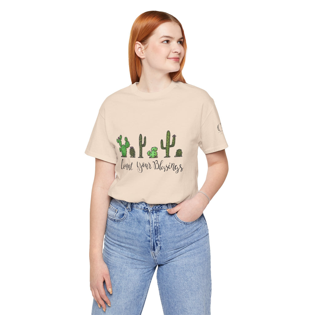 Count Your Blessings Cactus T-Shirt