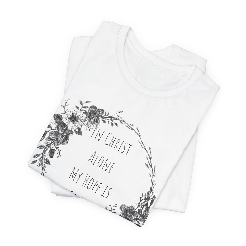 In Christ Alone Floral Short Sleeve Shirt