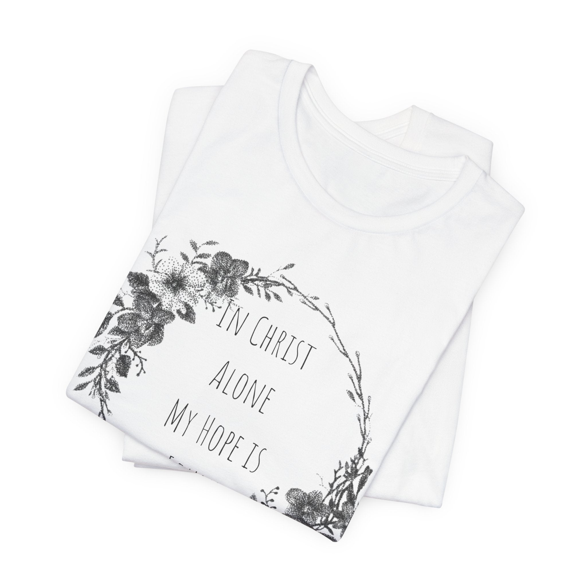 In Christ Alone Floral Short Sleeve Shirt