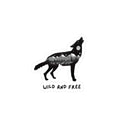 Wild & Free Wolf Sticker — Kiss-Cut Vinyl Decal