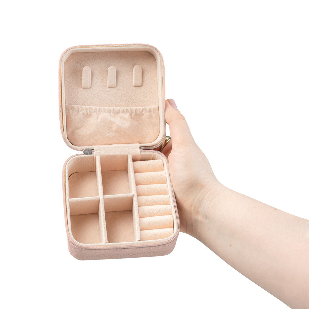 January Floral Jewelry Travel Case