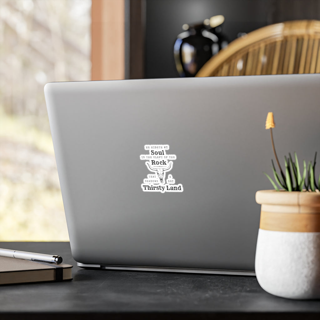 He Hideth My Soul Hymn Sticker