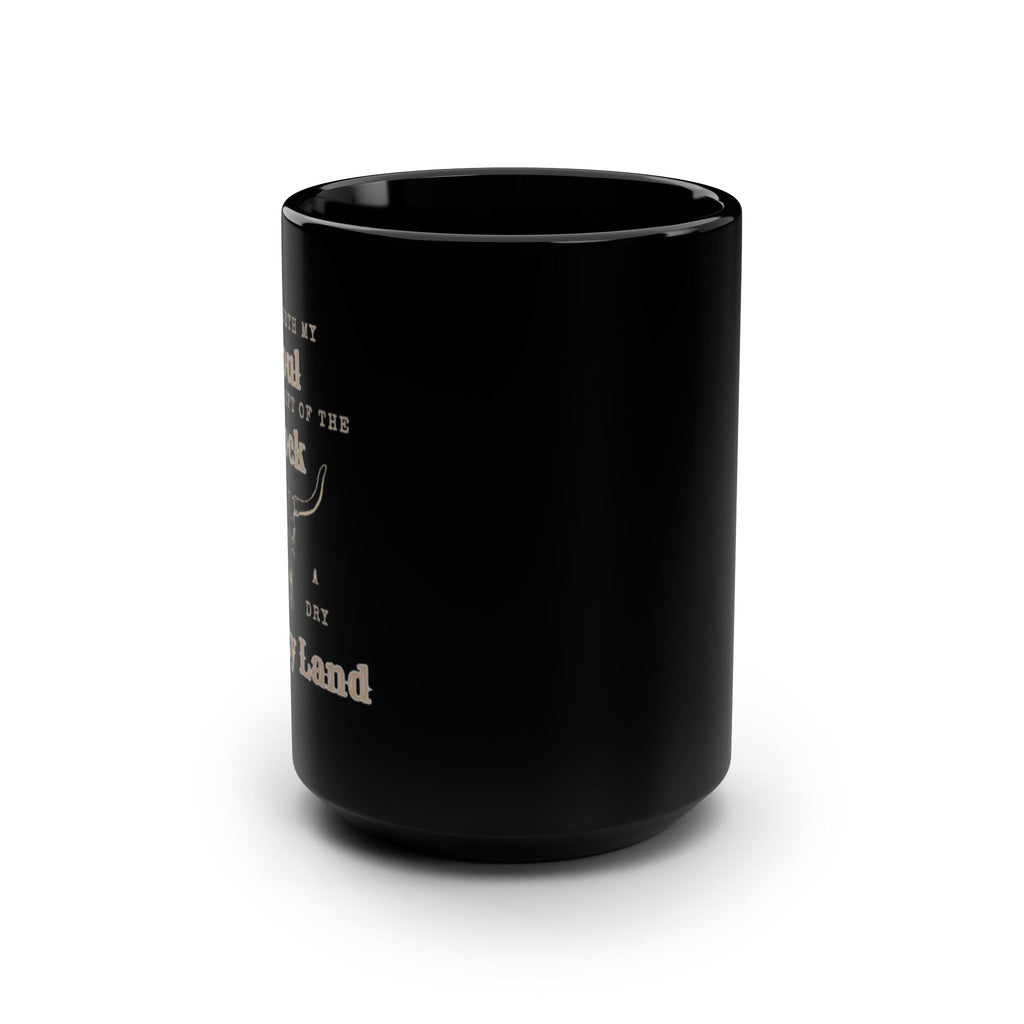 He Hideth my Soul 15oz Black Coffee Mug