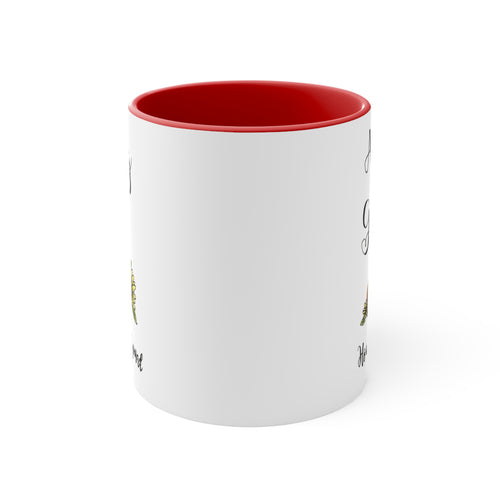 Amazing Grace Accent Mug — Floral Guitar Coffee Cup