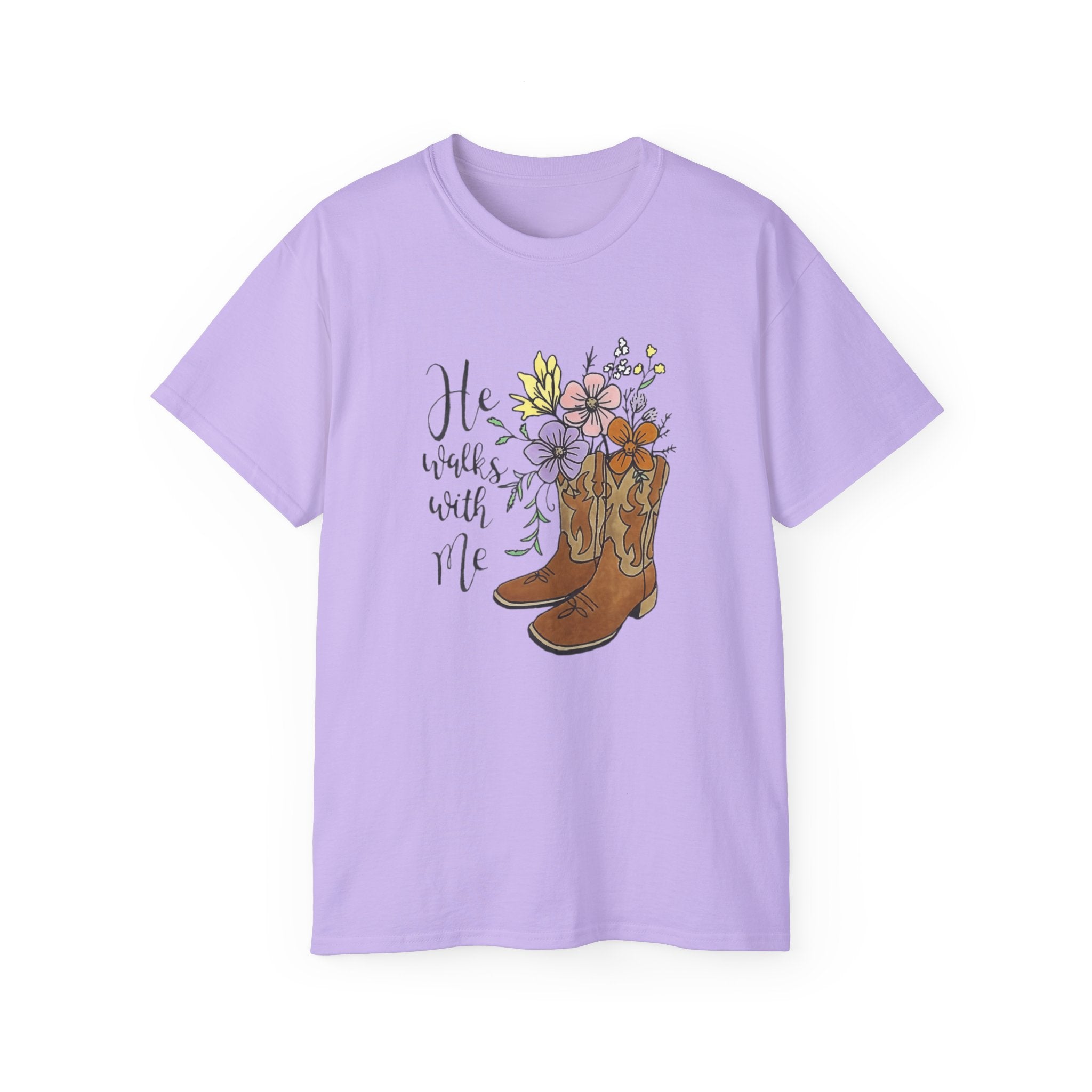 Floral Cowboy Boots Tee, In the Garden T-Shirt