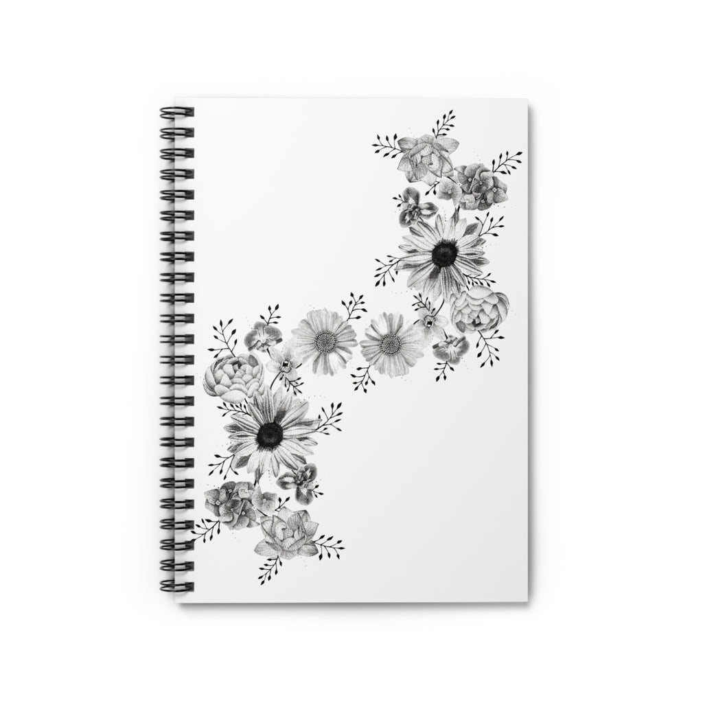 Floral Design Spiral Notebook