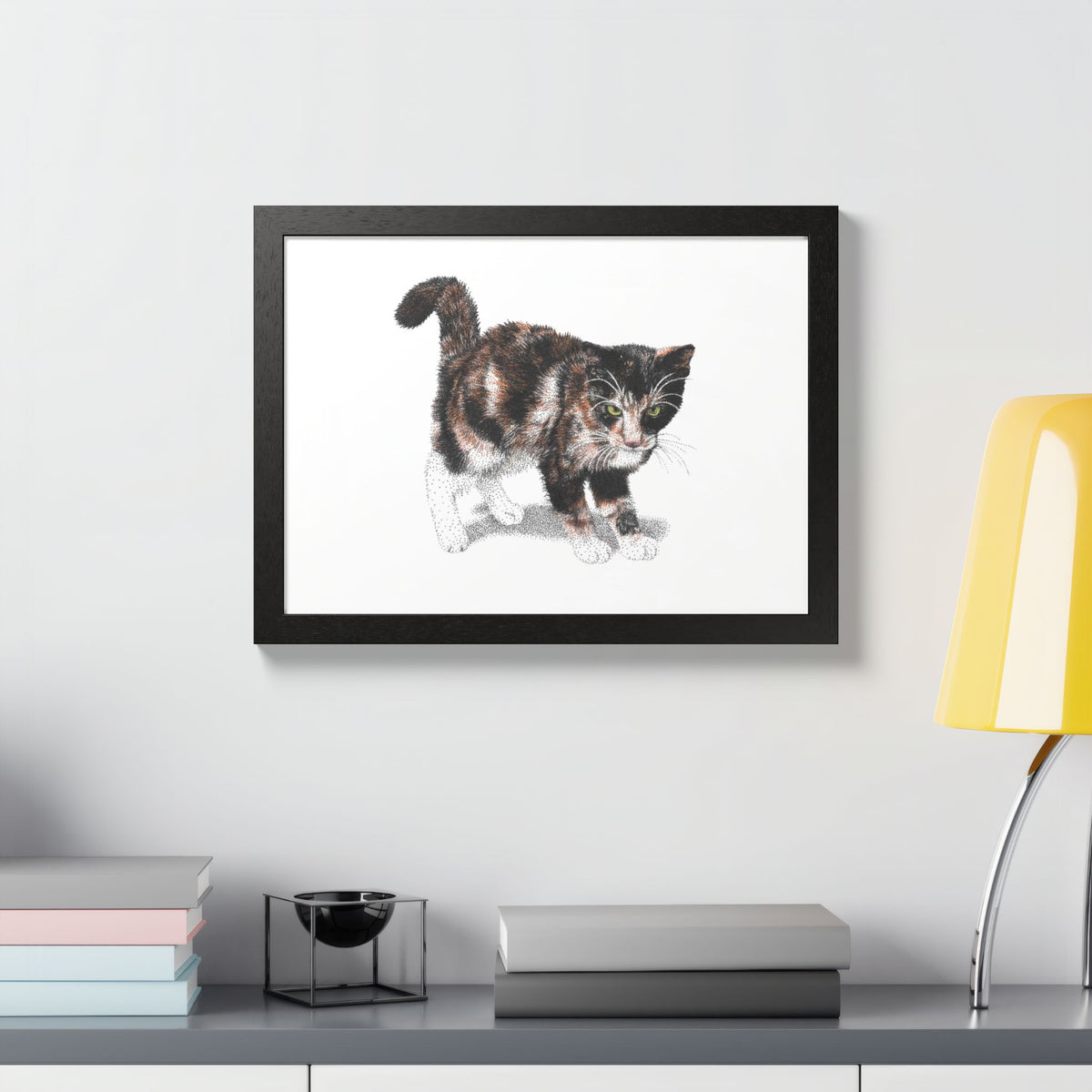 Framed Calico Drawing
