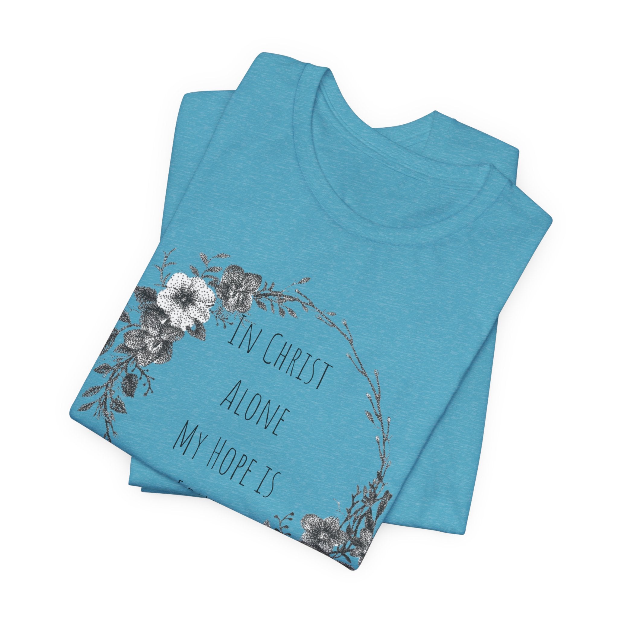 In Christ Alone Floral Short Sleeve Shirt