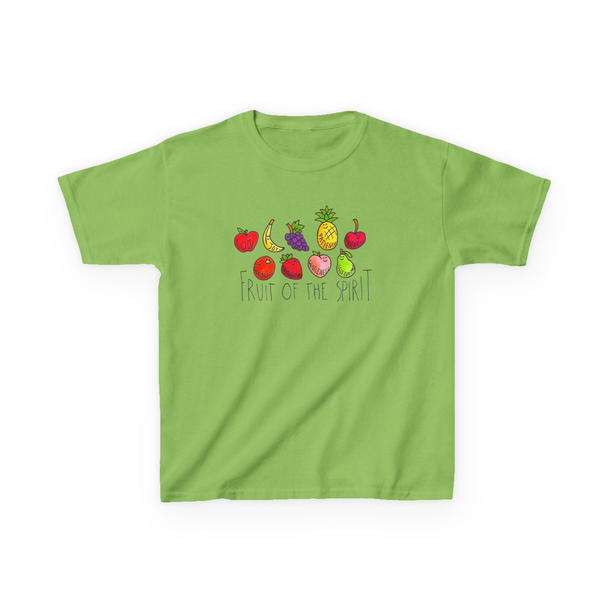Fruit of the Spirit Kids T-Shirt | watercolor fruit illustration