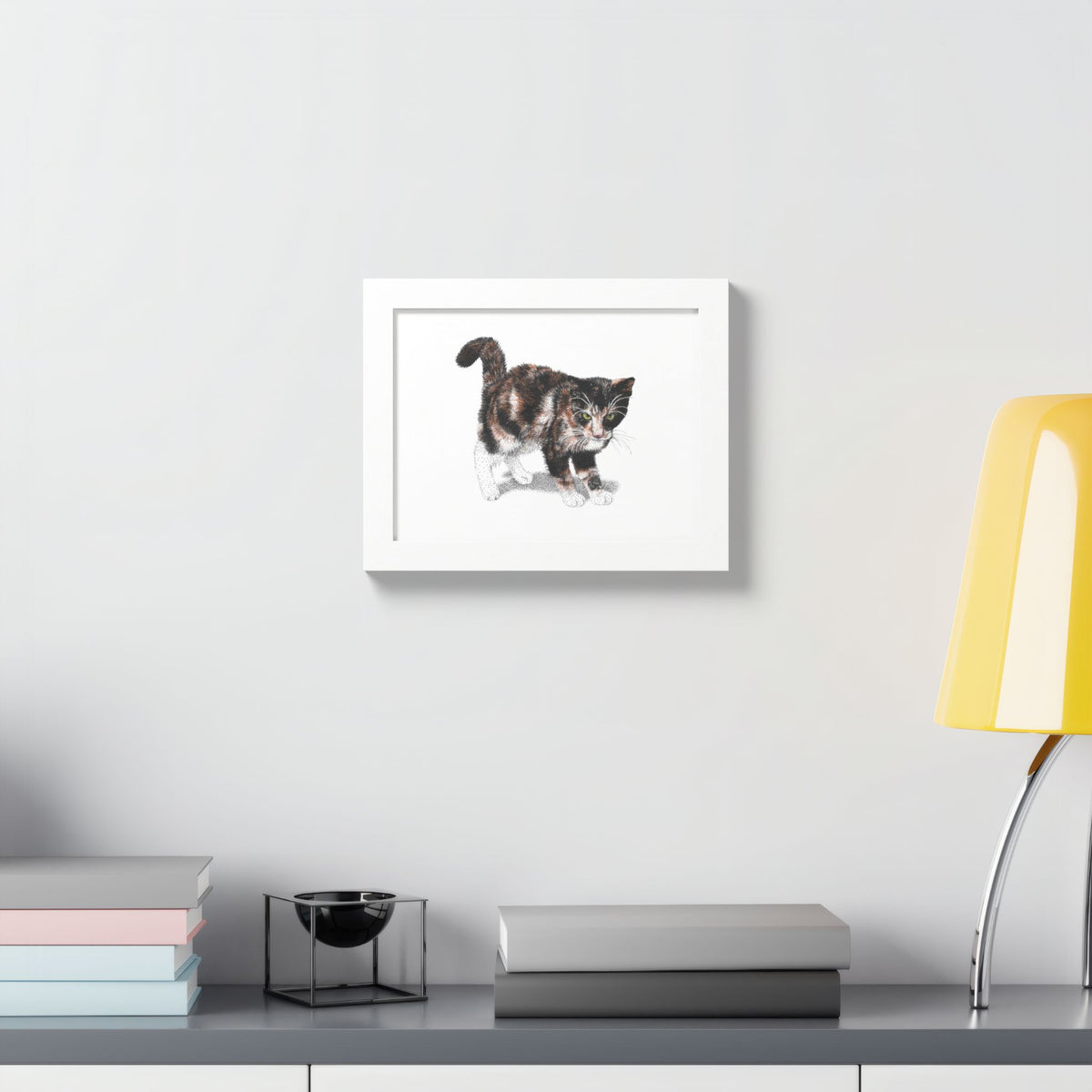 Framed Calico Drawing