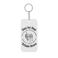 Day by Day Saddle Keychain