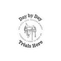 Day by Day Saddle Vinyl Sticker