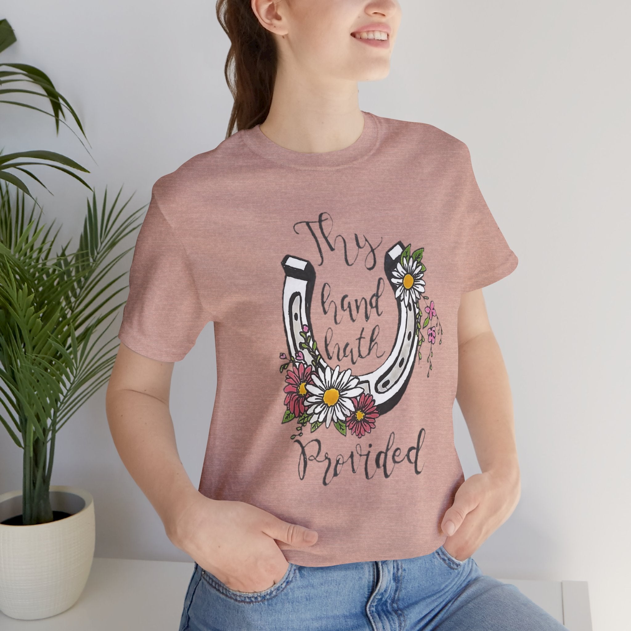 Great is thy Faithfulness - Thy Hand Hath Provided Horseshoe T-Shirt