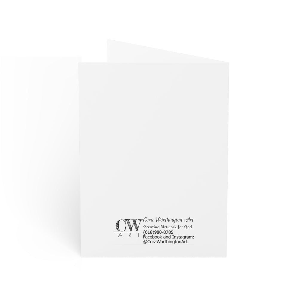 January Birth Flower Happy Birthday Card