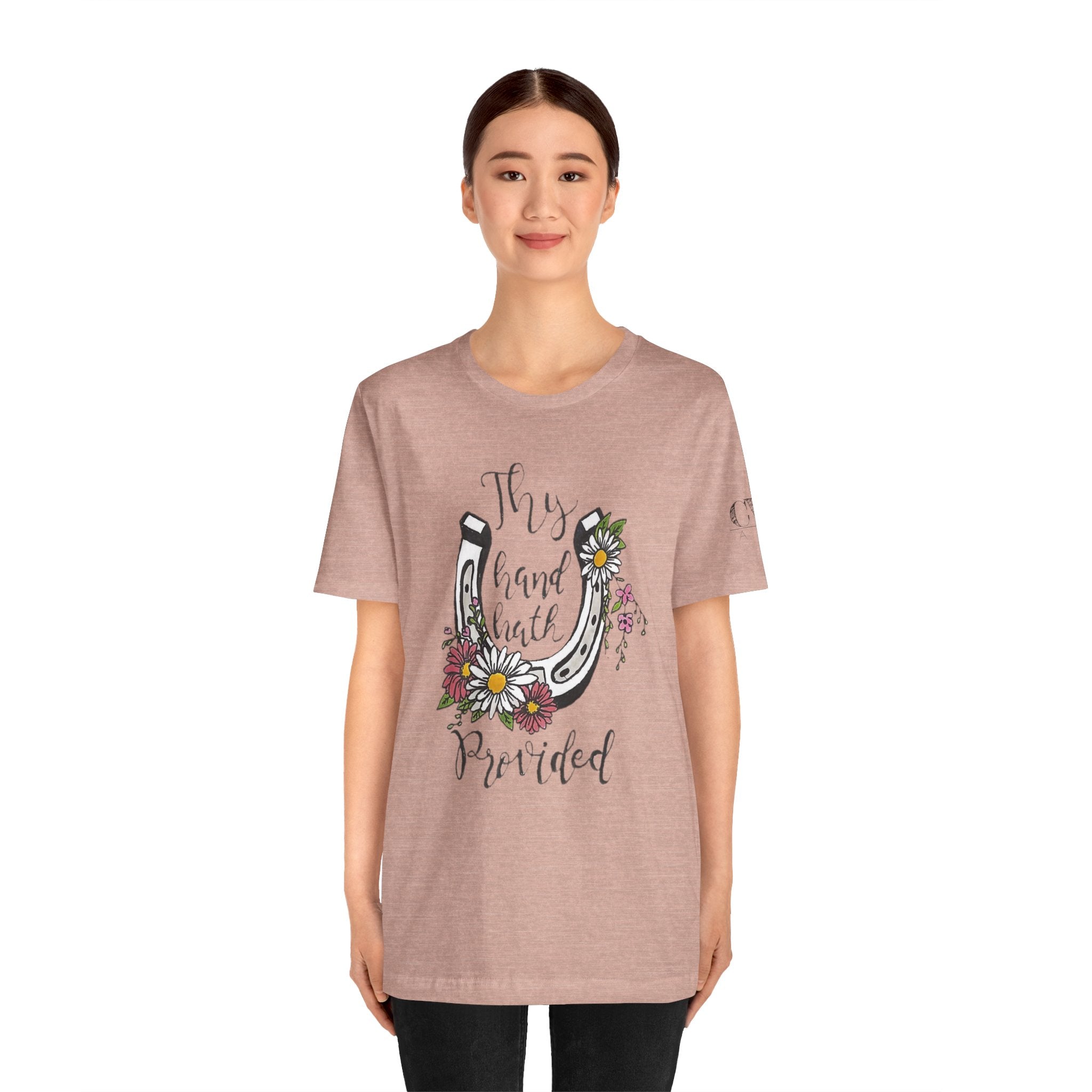 Great is thy Faithfulness - Thy Hand Hath Provided Horseshoe T-Shirt