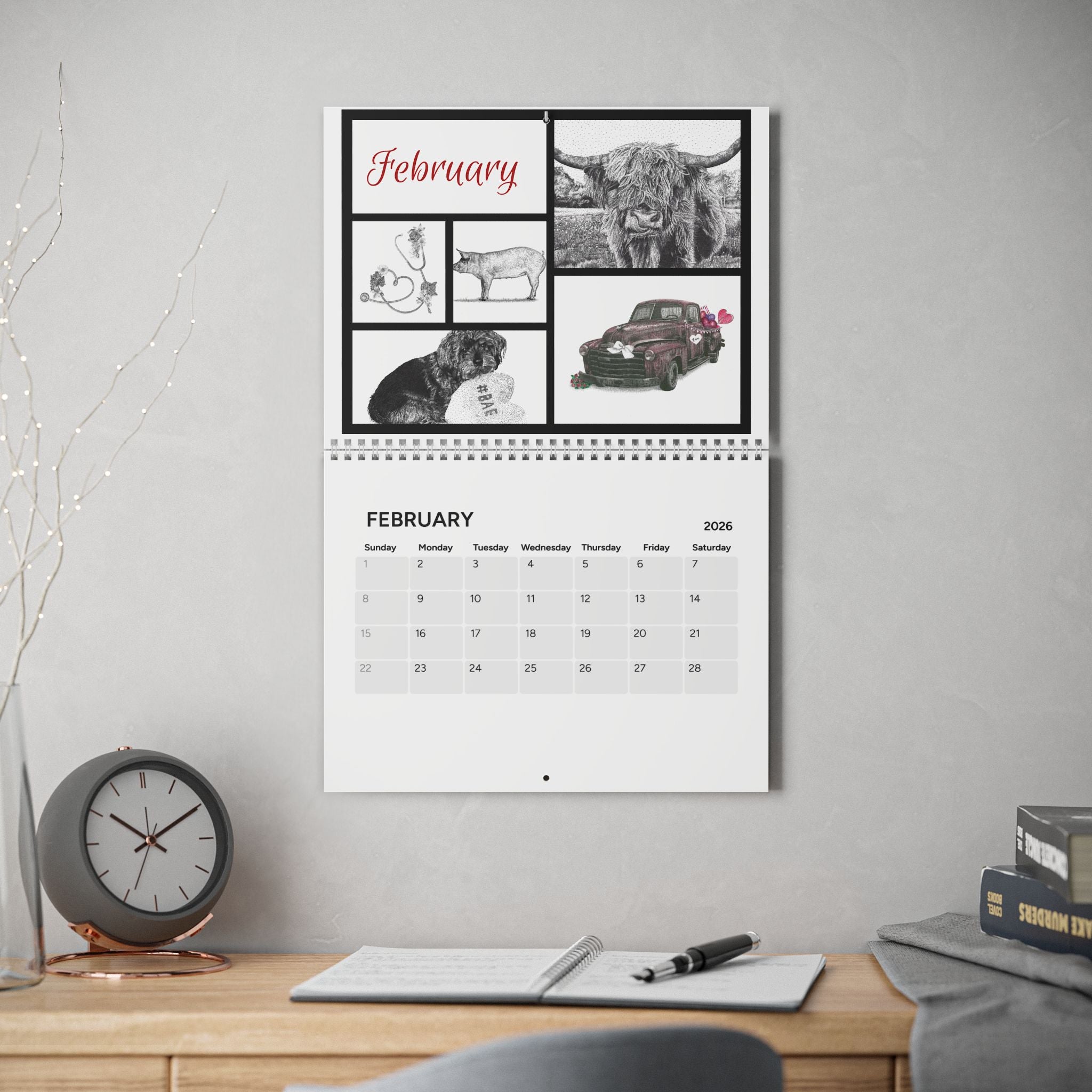 Cora Worthington Art Calendar 2026