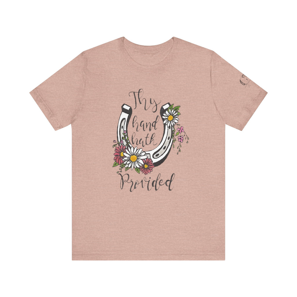 Great is thy Faithfulness - Thy Hand Hath Provided Horseshoe T-Shirt