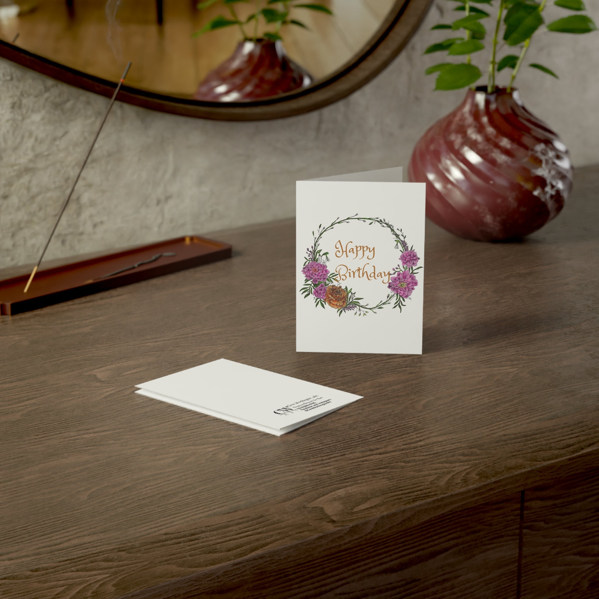 January Birth Flower Happy Birthday Card