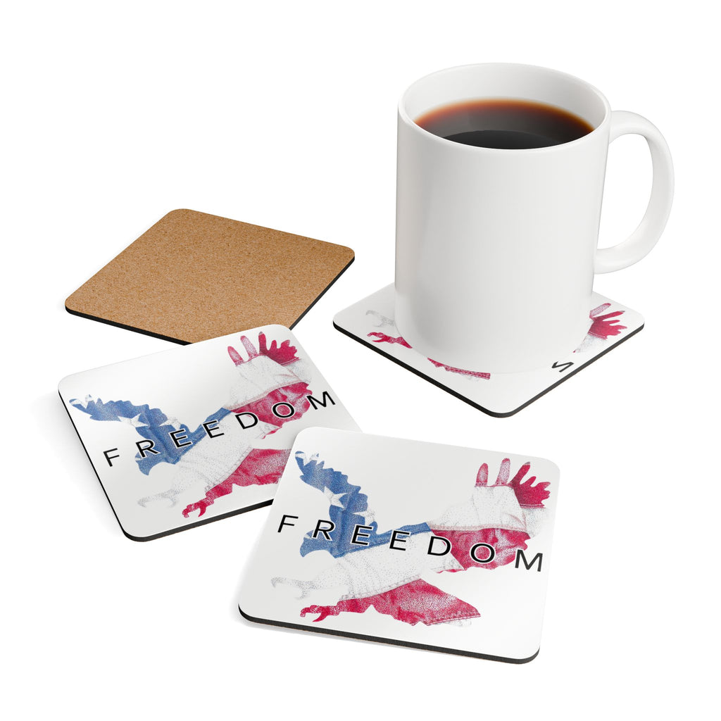 Freedom Eagle Cork Coaster Set