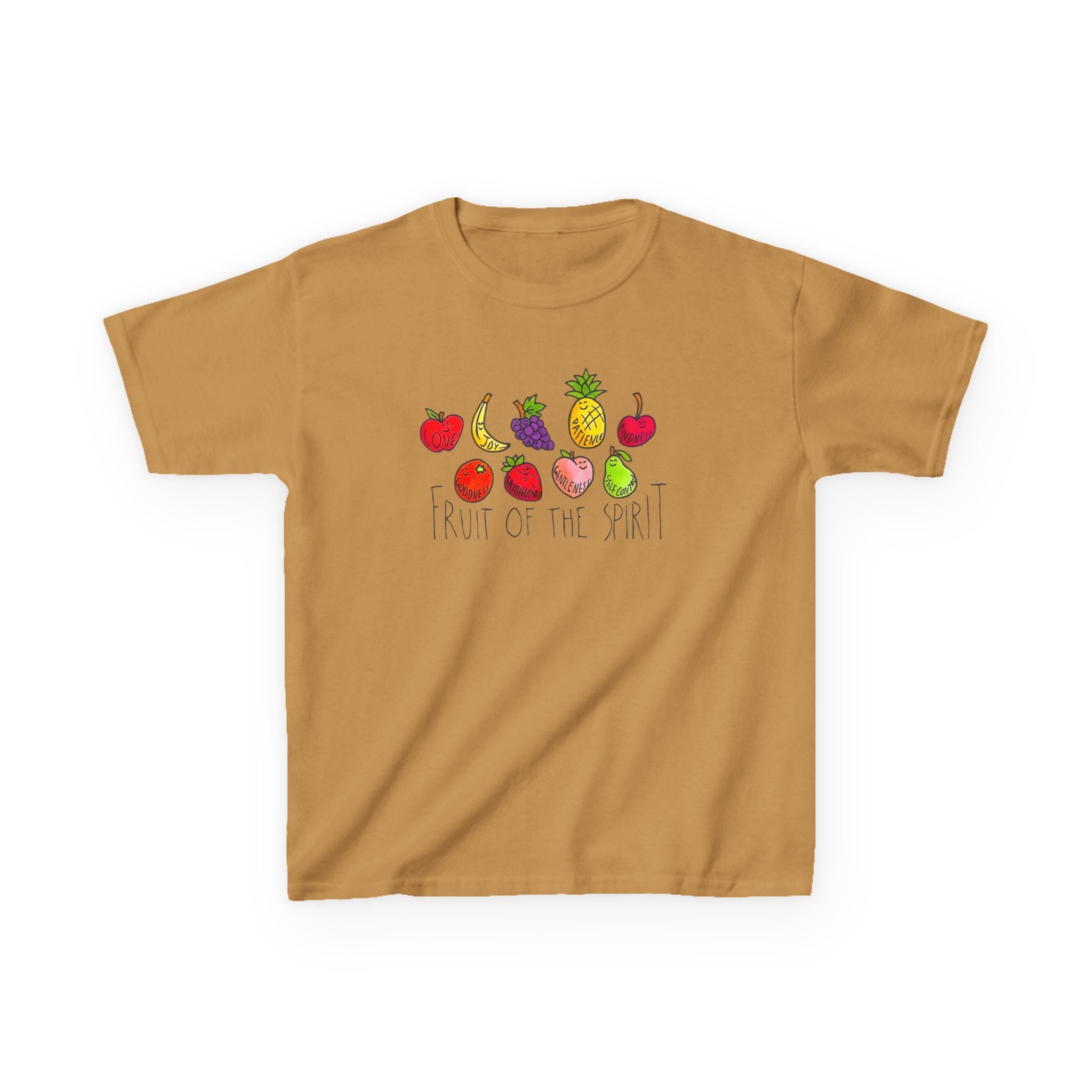 Fruit of the Spirit Kids T-Shirt | watercolor fruit illustration