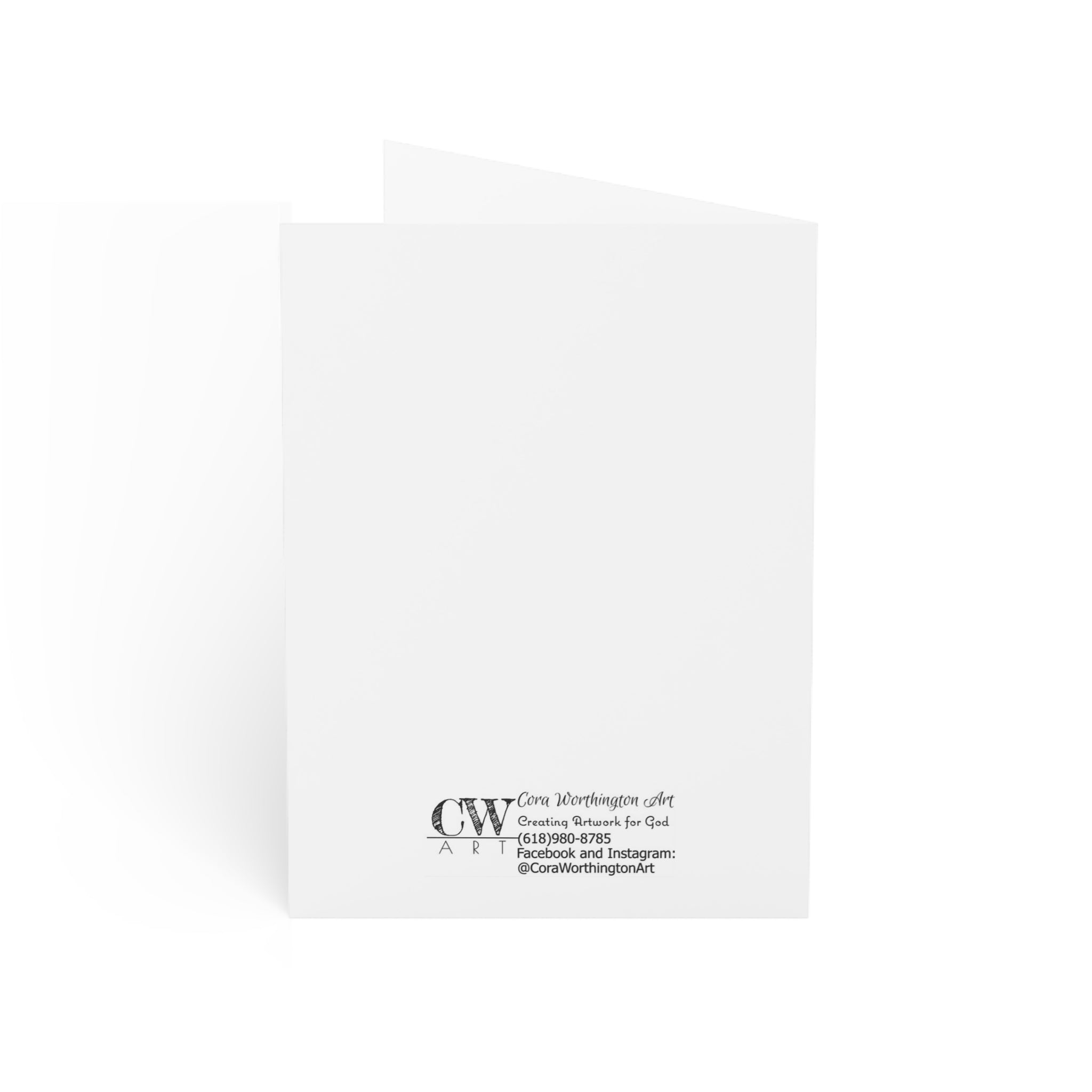 Grow in Grace Floral Greeting Card — Christian Encouragement Note Card (Pack of 1/10/30/50)