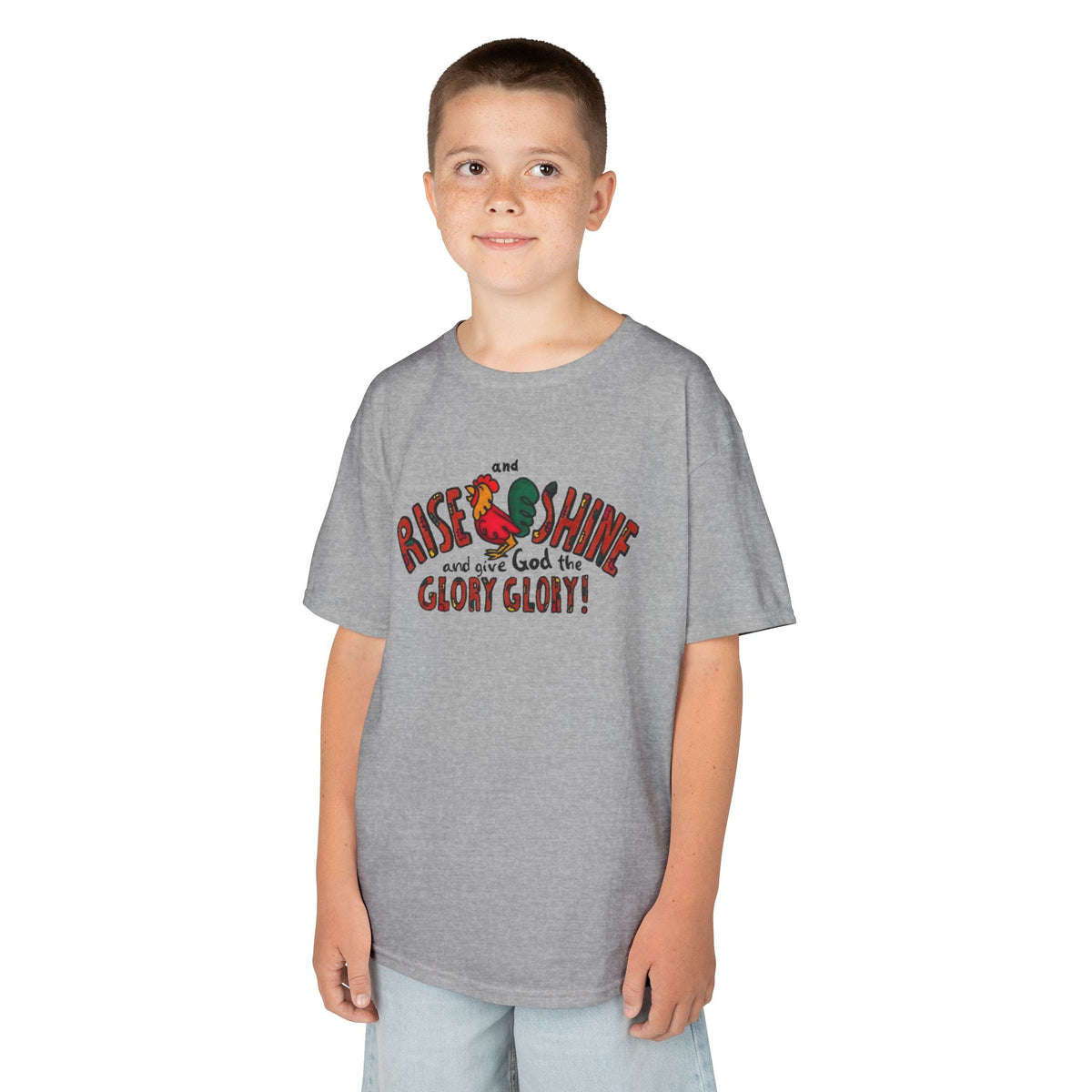 Rise and Shine Rooster Kids Tee | Glory Glory, Morning Farm Design