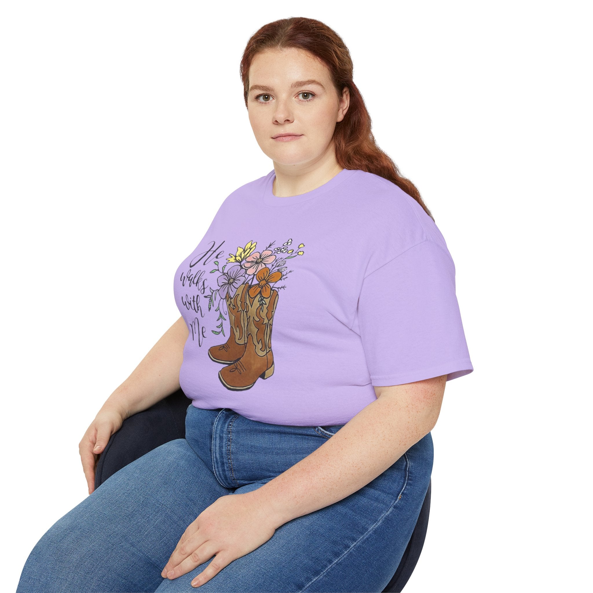 Floral Cowboy Boots Tee, In the Garden T-Shirt