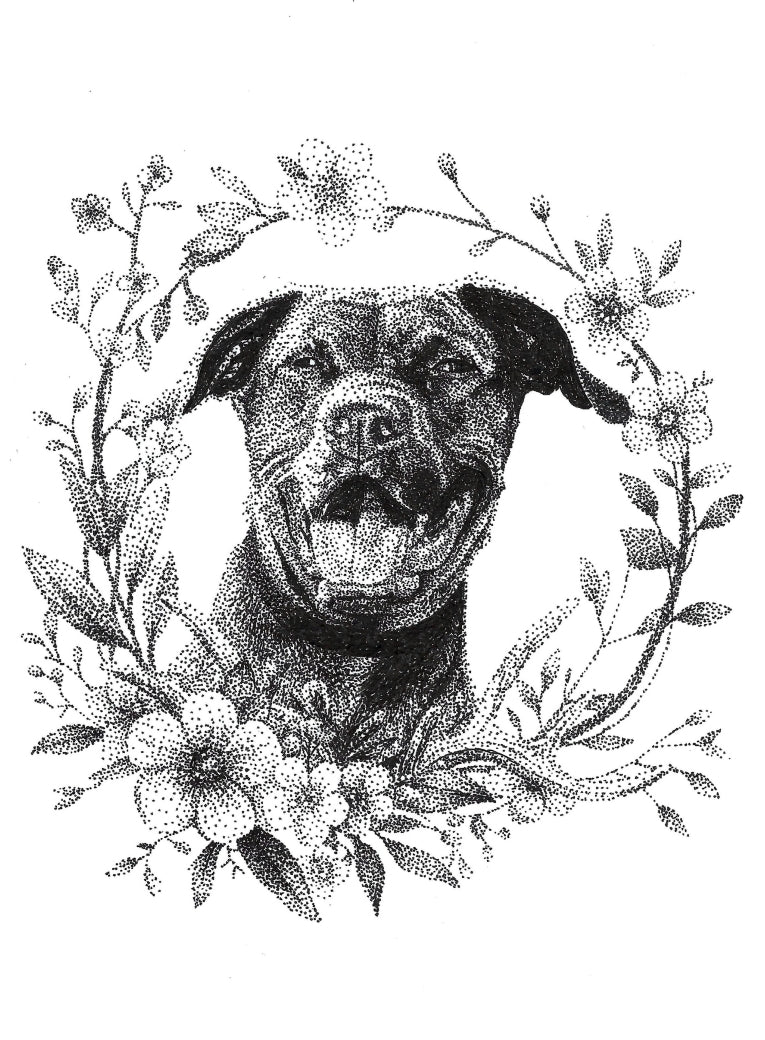 Sample Wreath with Dog