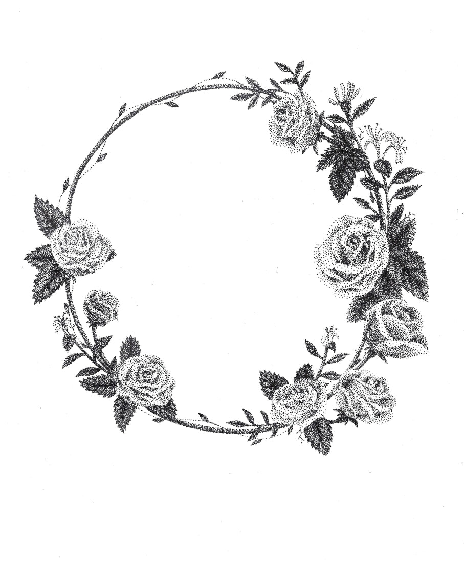 CUSTOM Floral Wreath Pet Portrait