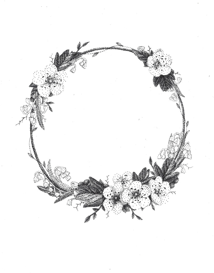 CUSTOM Floral Wreath Pet Portrait