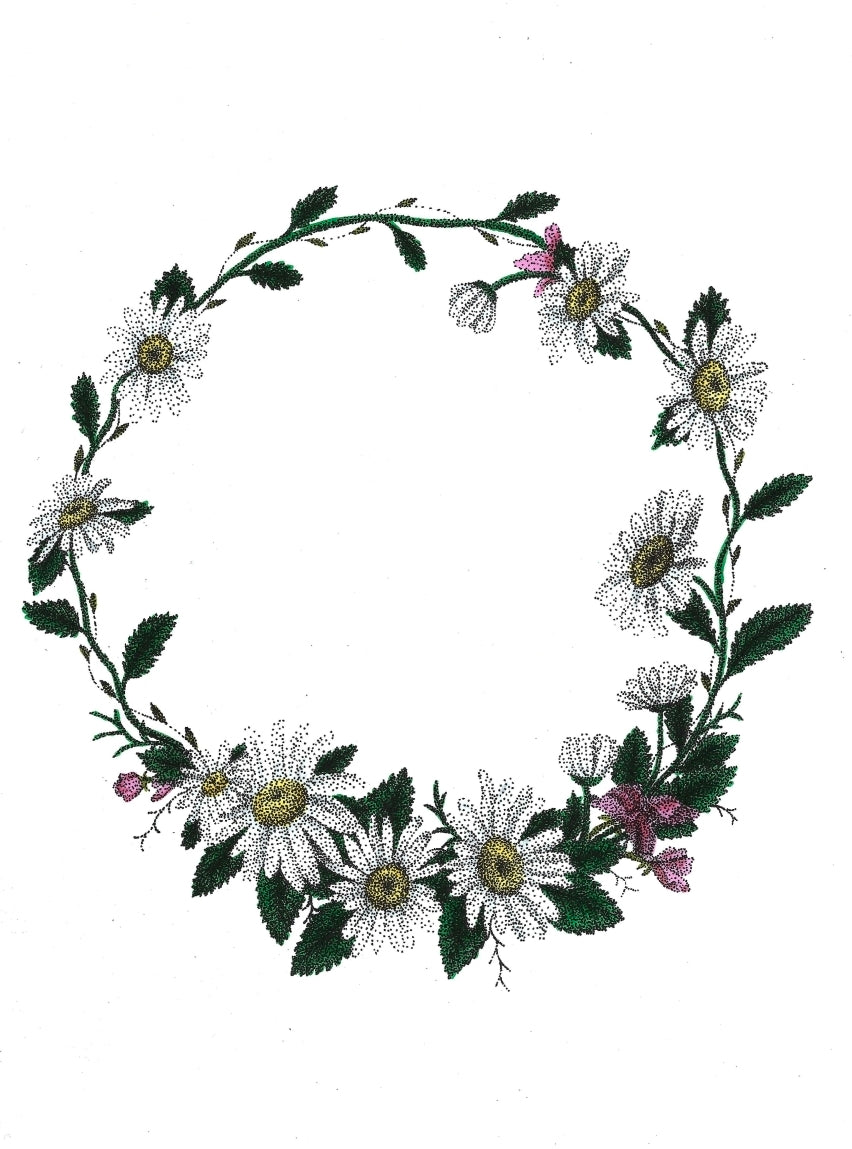 CUSTOM Floral Wreath Pet Portrait