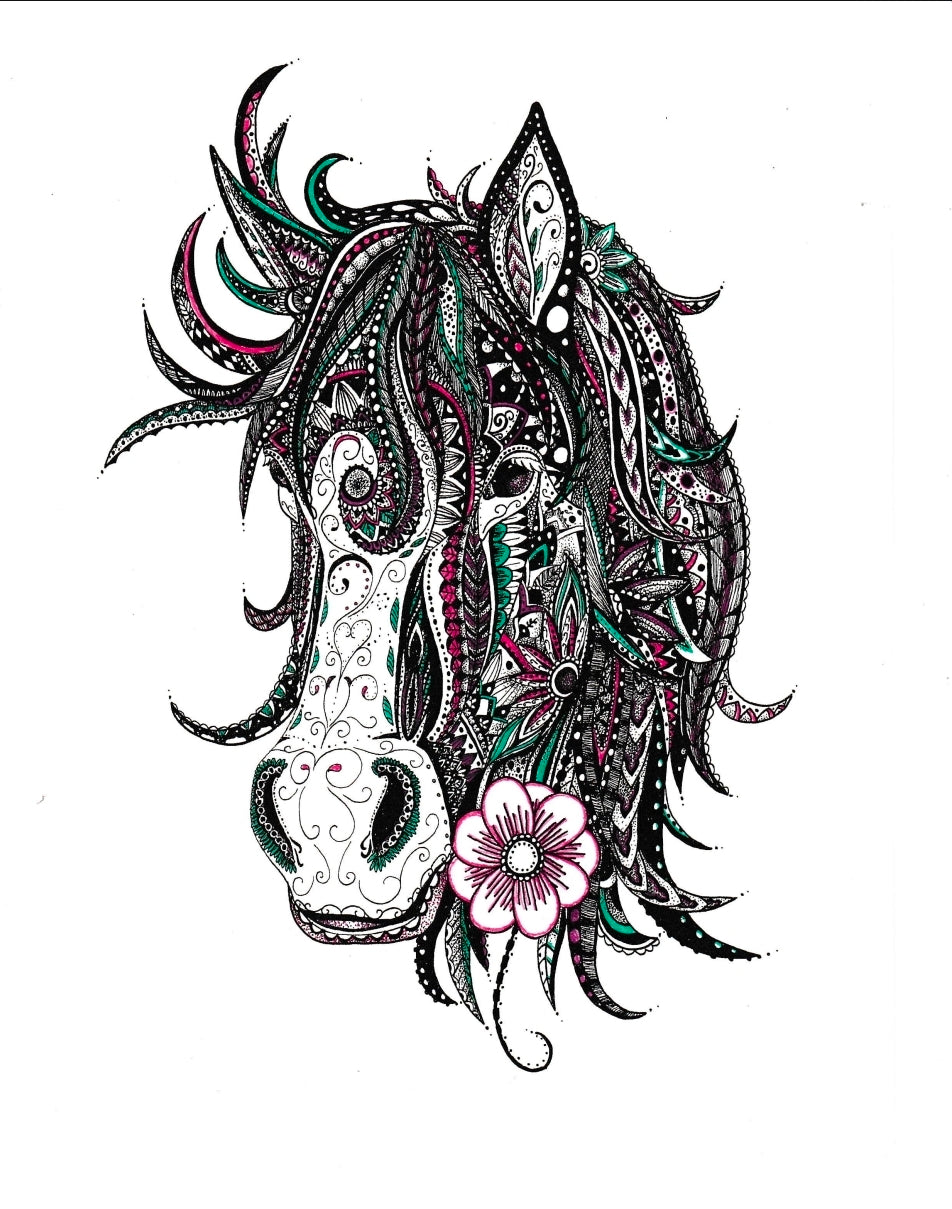 Henna Horse (In Color)